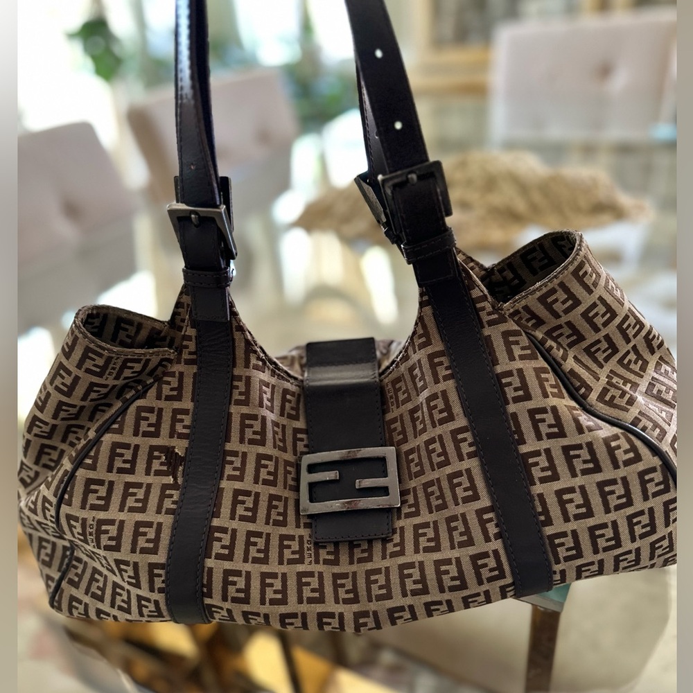 Fendi Zucchino shoulder tote bag